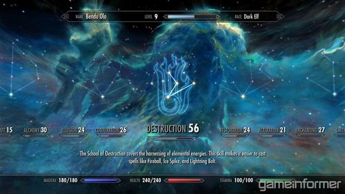 TES V: Skyrim Skyrim-skill-menu
