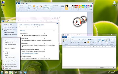 Windows 7 WordPad Paint