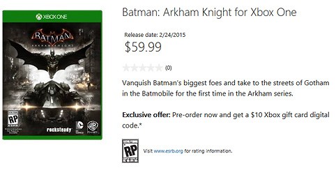 Batman Arkham Knight release date