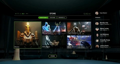 Oculus Home Oculus Home sučelje